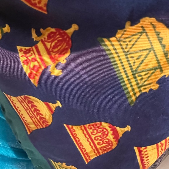 Valentino Scarf. 100% Silk. Hand Rolled. Made in Italy. 35” - Picture 13 of 15